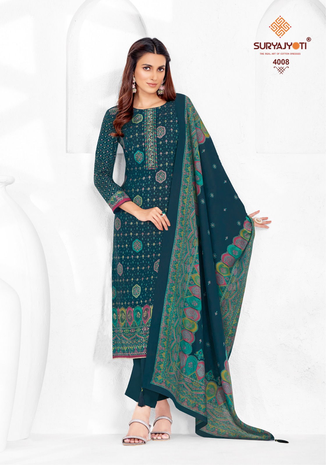 Pushpa Vol 4 By Suryajyoti Discharge Printed Modal Dress Material Wholesale Shop In Surat
